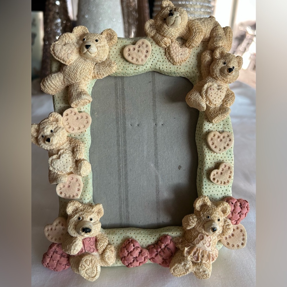 Tumbling Teddies photo frame